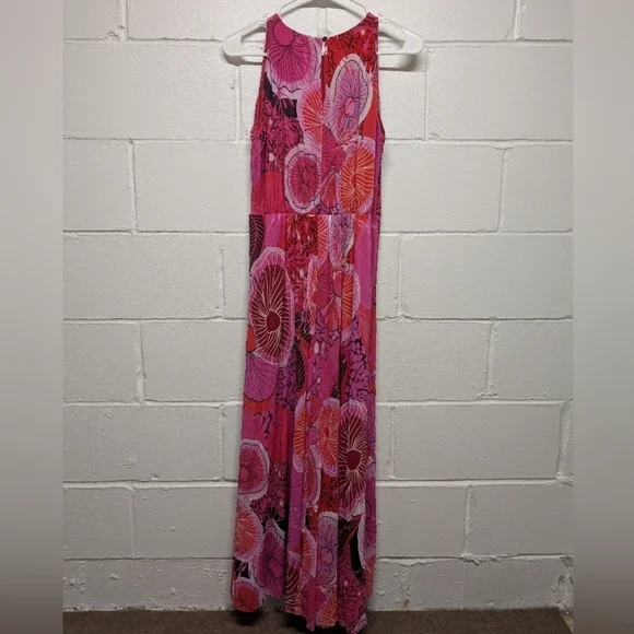 FUZZI Jean Paul Gaultier Abito Lungo Tulle Mesh Maxi Dress Fragola  (Medium) - Picture 4 of 9